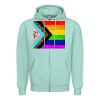 Seafoam pride flag Zipper Hoodie - AdoDesignShop