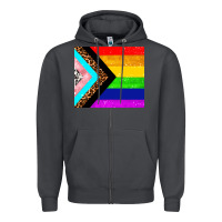 Smoke pride flag Zipper Hoodie - AdoDesignShop