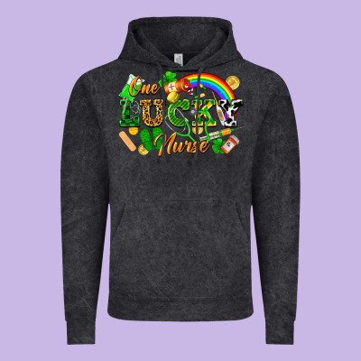 One Lucky Nurse Vintage Hoodie Designed By Fadigitalartstudio