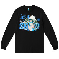 Black let it snow christmas Long Sleeve Tee - FaDigitalArtStudio