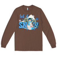 Chestnut let it snow christmas Long Sleeve Tee - FaDigitalArtStudio