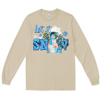 Mushroom let it snow christmas Long Sleeve Tee - FaDigitalArtStudio