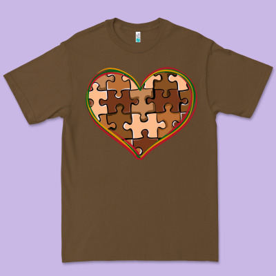 Melanin Skin Tone Heart Black History Premium Tee Designed By Cowgirlartshop