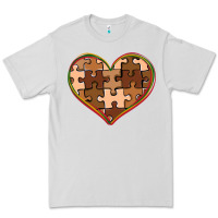 Dove Grey melanin skin tone heart black history Premium Tee - CowGirlArtShop