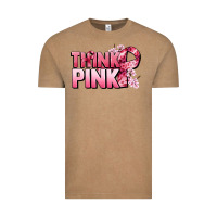 Vintage Coffee Think pink Cancer Awareness Vintage Tee - FaDigitalArtStudio