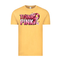 Vintage Mustard Think pink Cancer Awareness Vintage Tee - FaDigitalArtStudio