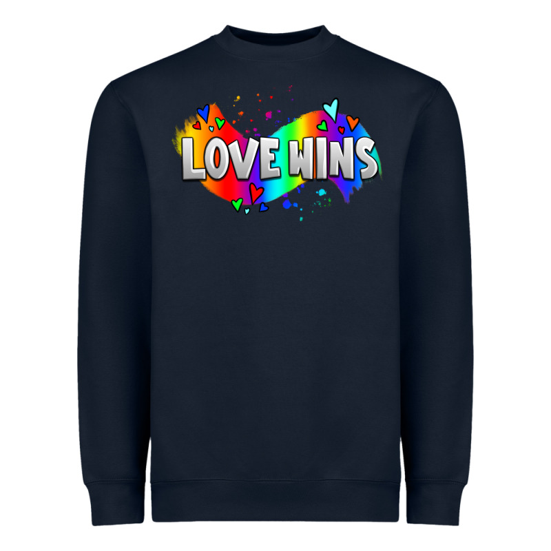 Love Wins Pride Lgbtq Heavyweight Sweatshirt by AdoDesignShop | Teevron