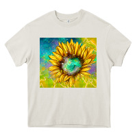 Cream sparkling sunflower Heavy Core Tee - TumblerDesignByShophia
