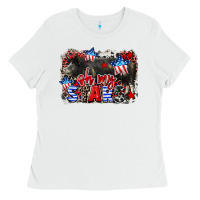White Oh my stars pig Ladies Tee - CowGirlArtShop
