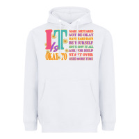 White it is okay to Heavyweight Hoodie - JahusDesignShop