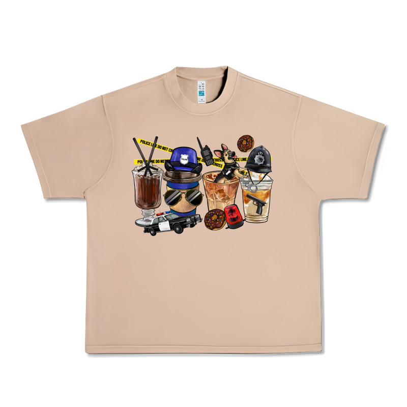 Police Coffee Cups Urban Heavy Tee by FaDigitalArtStudio | Teevron