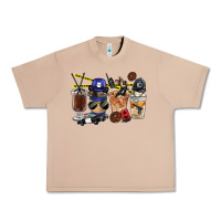 Burro Police Coffee Cups Urban Heavy Tee - FaDigitalArtStudio
