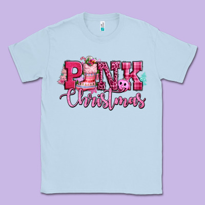 Pink Christmas Classic Tee Designed By Cowgirlartshop