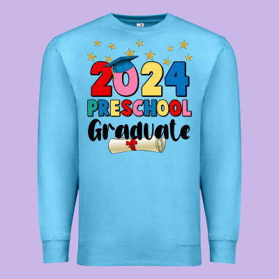 2024 Preschool Graduate Premium Sweatshirt Designed By Jahusdesignshop