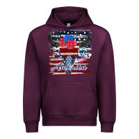 Mauve Wine bull skull america Urban Hoodie - JahusDesignShop
