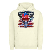 Pigment Pistachio bull skull america Urban Hoodie - JahusDesignShop