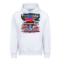 White bull skull america Urban Hoodie - JahusDesignShop