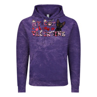 Cloud Purple my cat is my valentine Vintage Hoodie - FaDigitalArtStudio