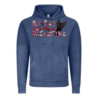 Vintage Denim my cat is my valentine Vintage Hoodie - FaDigitalArtStudio