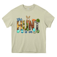 Mossy The hunt is on with eggs Easter Day Heavy Core Tee - HowdyJamesFarm