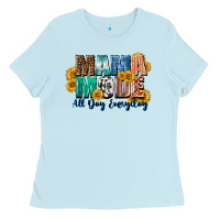 Baby Blue Mama mode all day everyday  Mother's Day Ladies Tee - CowGirlArtShop
