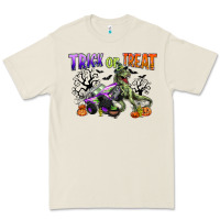 Bone trick or treat with monster truck and t rex Premium Tee - CowGirlArtShop