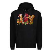 Black Joy Rooster Premium Hoodie - LillyAllenDesigns