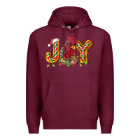 Burgundy Joy Rooster Premium Hoodie - LillyAllenDesigns