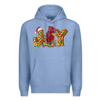 Colony Blue Joy Rooster Premium Hoodie - LillyAllenDesigns