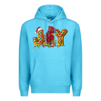 Ocean Blue Joy Rooster Premium Hoodie - LillyAllenDesigns