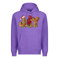 Purple Joy Rooster Premium Hoodie - LillyAllenDesigns