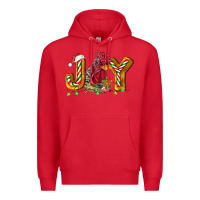 Red Joy Rooster Premium Hoodie - LillyAllenDesigns