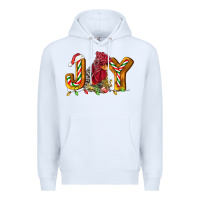 White Joy Rooster Premium Hoodie - LillyAllenDesigns