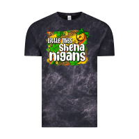 Cloud Black St. Patrick's Little miss shenanigans Vintage Tee - OliviaCreatesArt