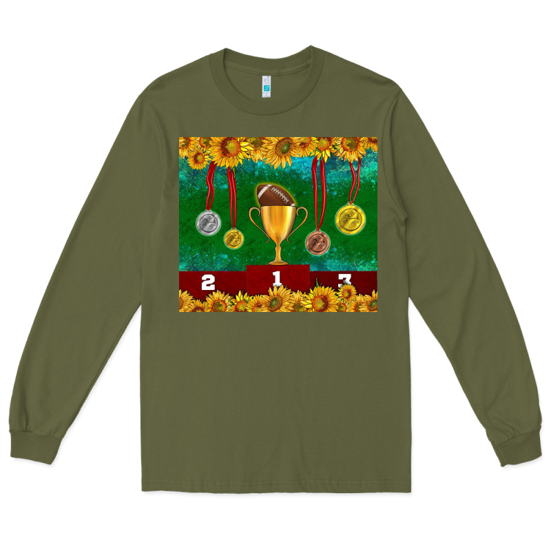 American Football Trophy Cup And Medal Tumbler Long Sleeve Tee by BundleAndBundleShop | Teevron