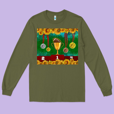 American Football Trophy Cup And Medal Tumbler Long Sleeve Tee Designed By Bundleandbundleshop