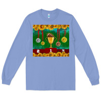 Colony Blue american football trophy cup and medal tumbler Long Sleeve Tee - BundleAndBundleShop