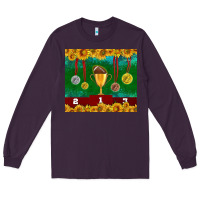 Plum american football trophy cup and medal tumbler Long Sleeve Tee - BundleAndBundleShop