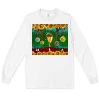 White american football trophy cup and medal tumbler Long Sleeve Tee - BundleAndBundleShop