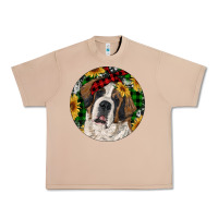 Burro Christmas St. Bernard Urban Heavy Tee - RanaPortraitStore