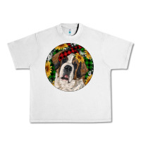 Lunar Rock Christmas St. Bernard Urban Heavy Tee - RanaPortraitStore