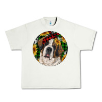 Pistachio Christmas St. Bernard Urban Heavy Tee - RanaPortraitStore