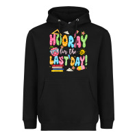 Black hooray for the last day white Heavyweight Hoodie - JahusDesignShop