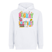 White hooray for the last day white Heavyweight Hoodie - JahusDesignShop