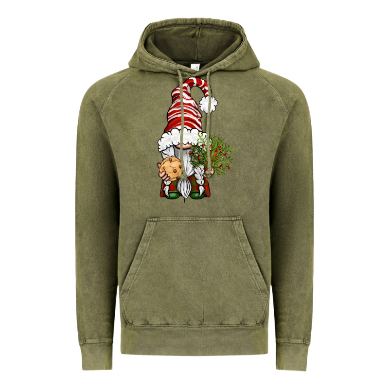 Christmas Gnome With Cookie Vintage Hoodie by BundleAndBundleShop | Teevron