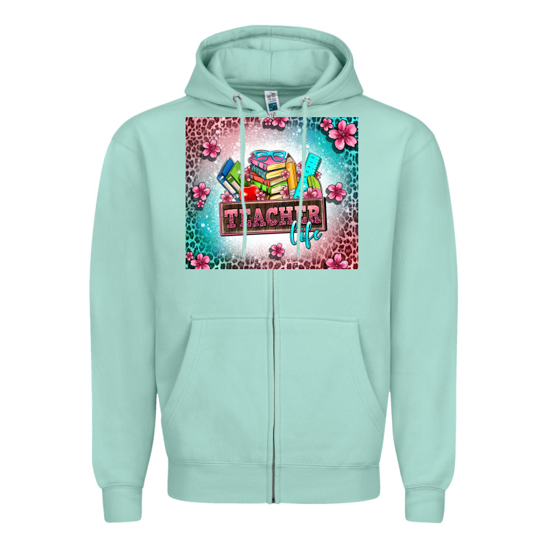 Teacher Life Zipper Hoodie by AdoDesignShop | Teevron