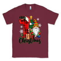Burgundy my first christmas gnome Classic Tee - CowGirlArtShop