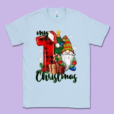 My First Christmas Gnome Classic Tee Designed By Cowgirlartshop