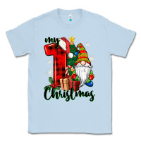 Dusty Blue my first christmas gnome Classic Tee - CowGirlArtShop
