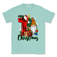 Seafoam my first christmas gnome Classic Tee - CowGirlArtShop